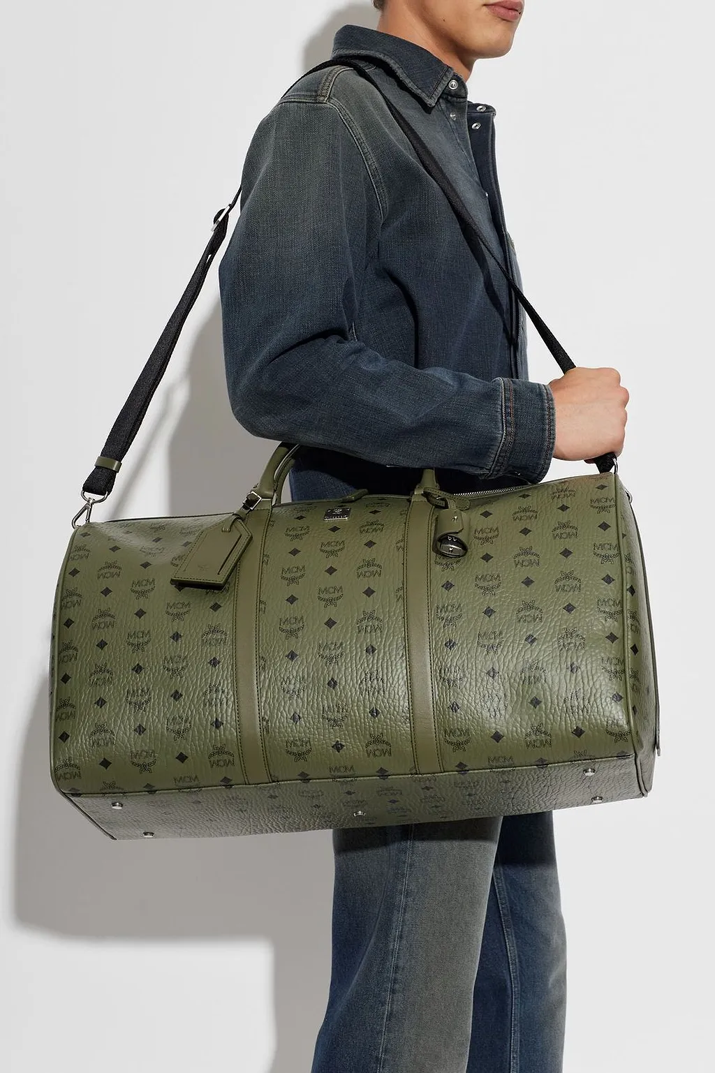 Mcm Ottomar Monogram Duffel Bag