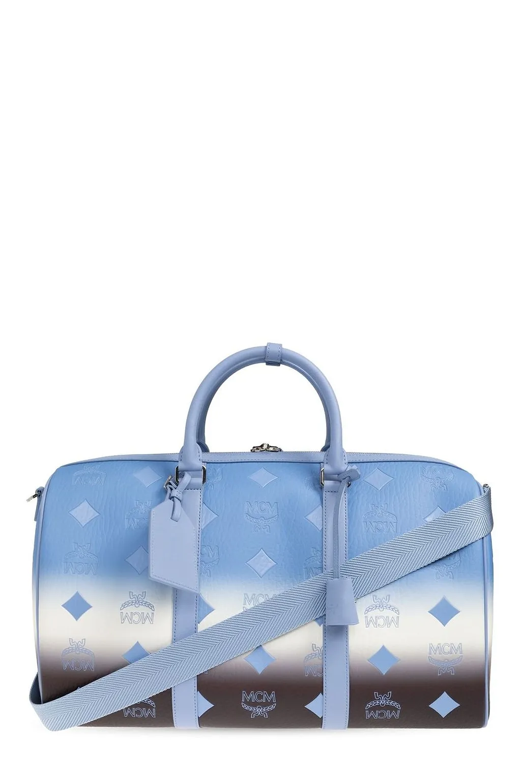 Mcm Printed Top Handle Handbag