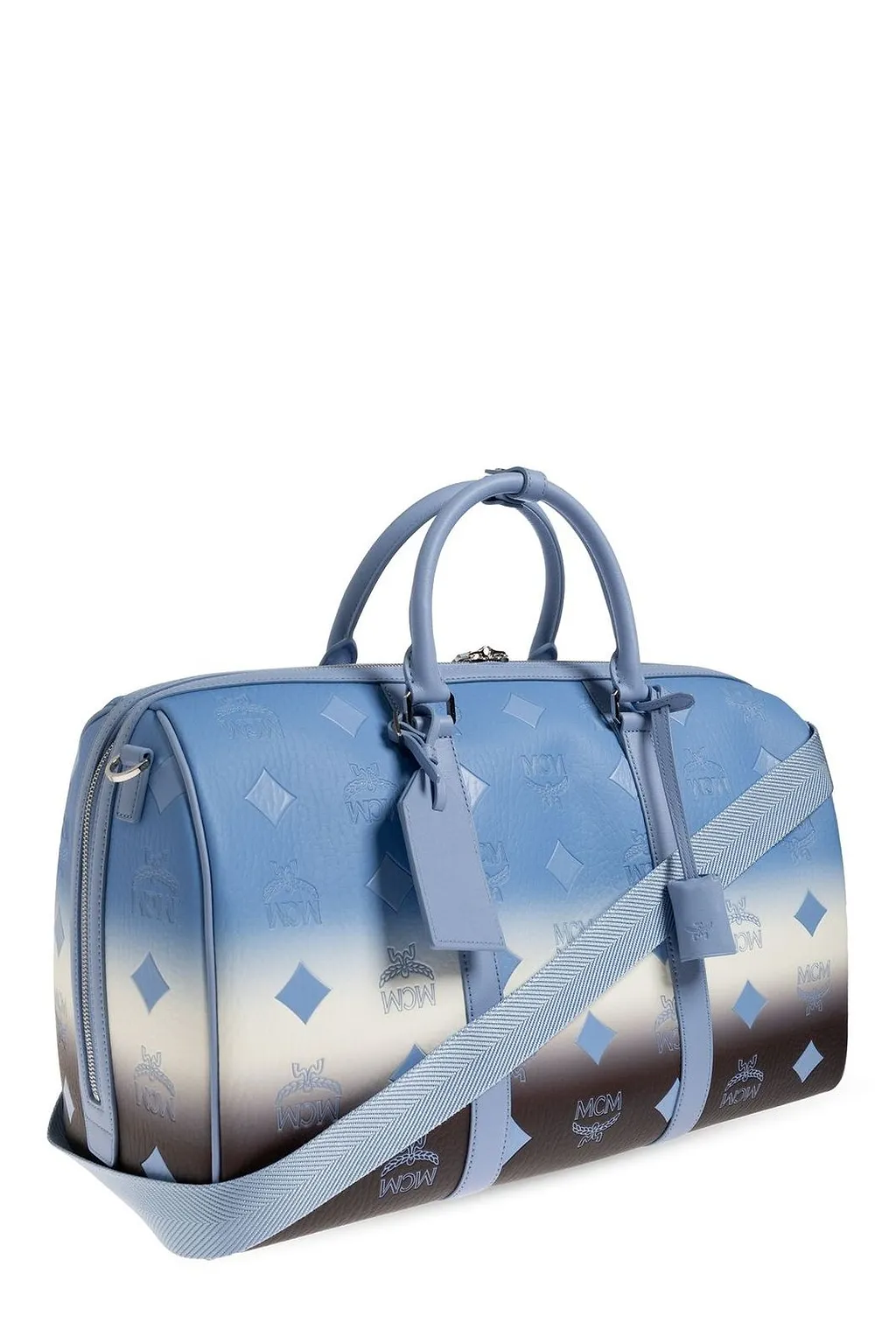 Mcm Printed Top Handle Handbag