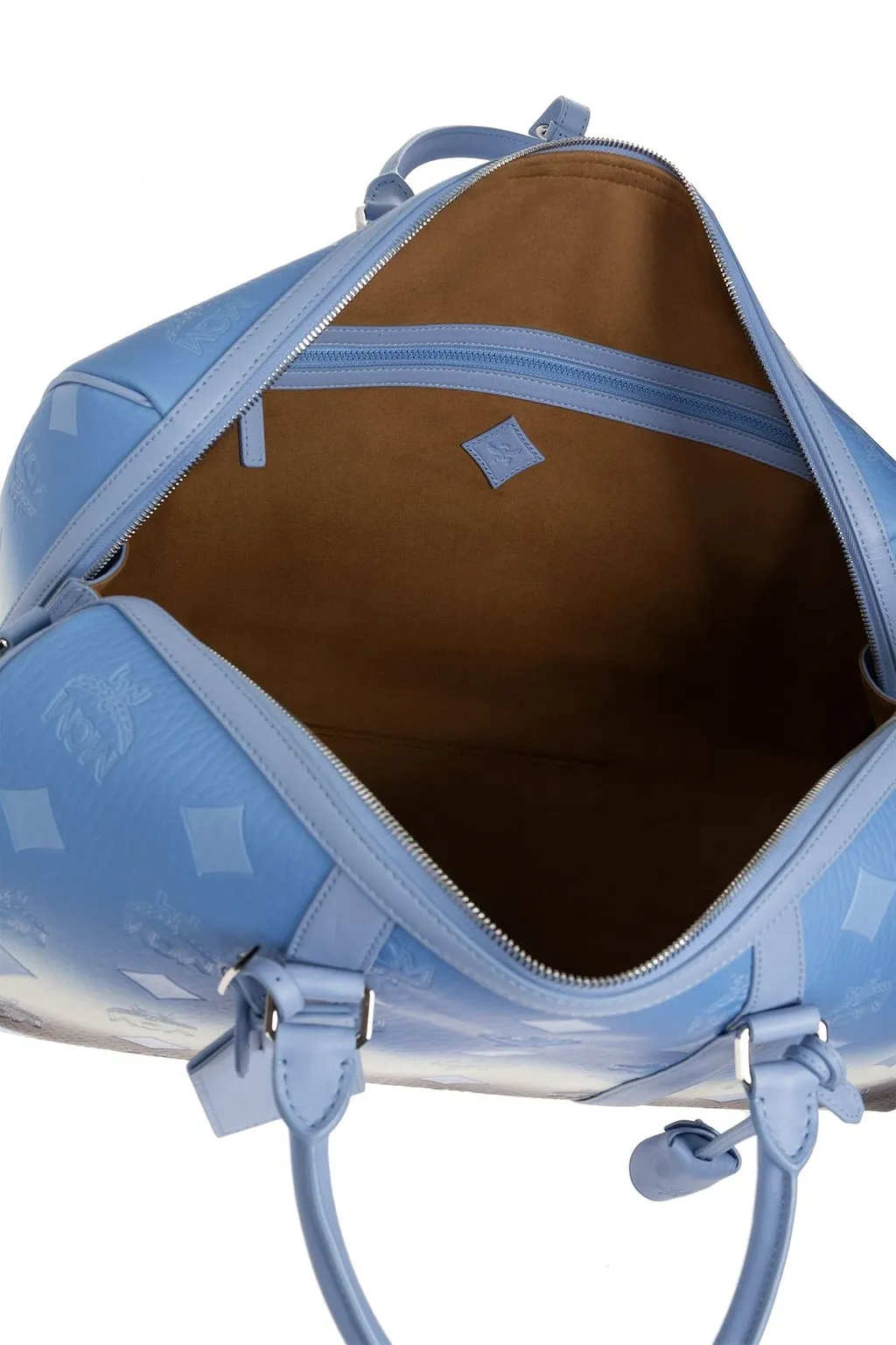 Mcm Printed Top Handle Handbag