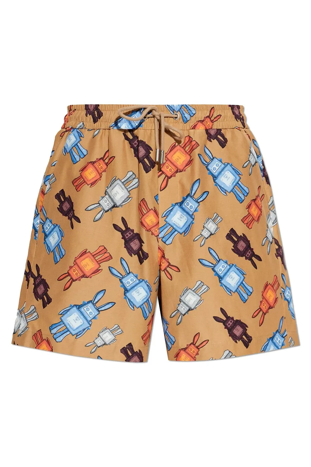 Mcm Printed Drawstring Shorts