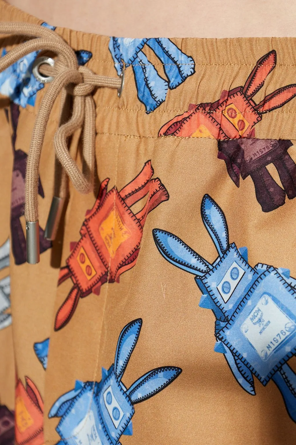Mcm Printed Drawstring Shorts