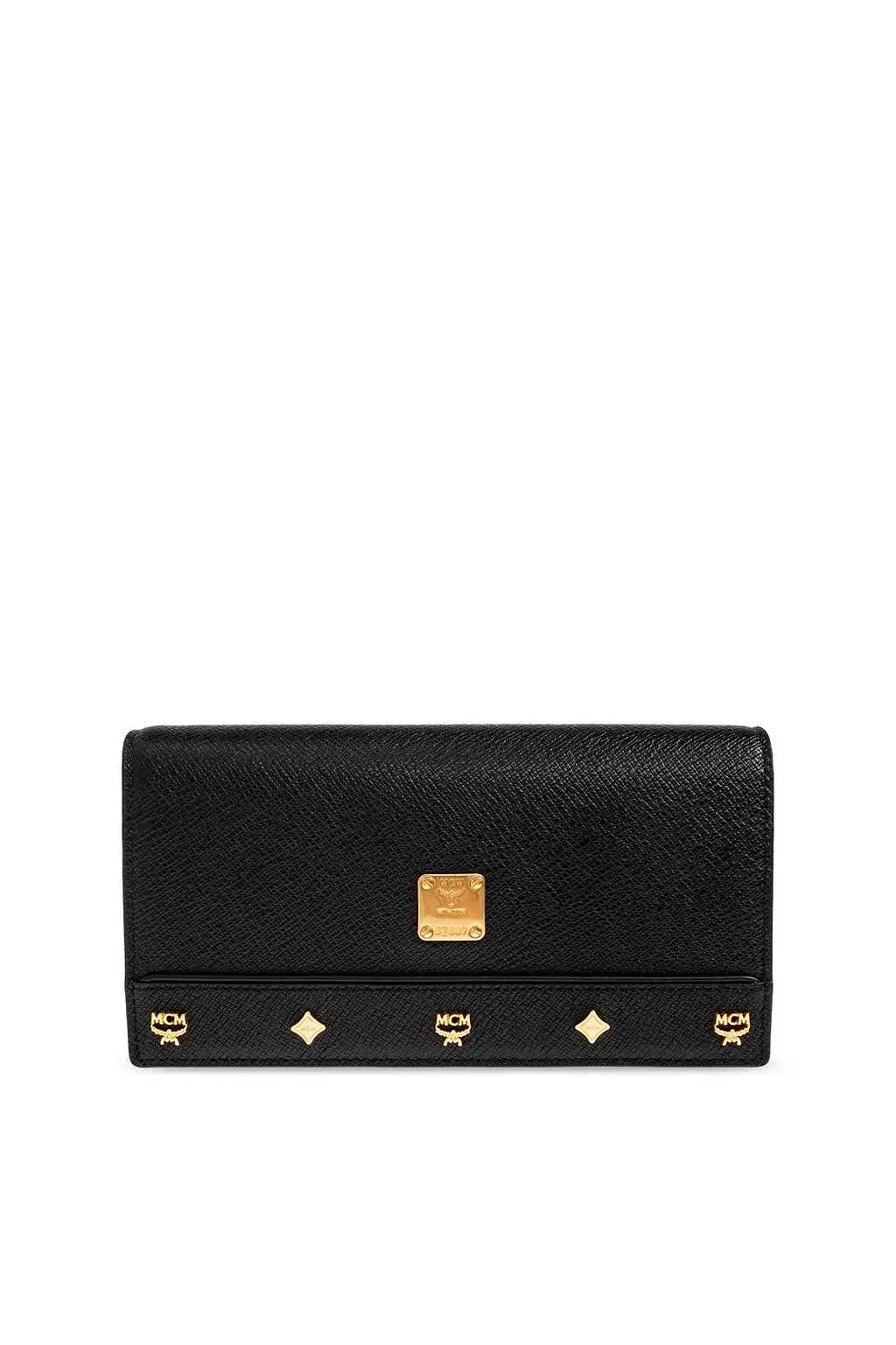Mcm Studded Flap Wallet