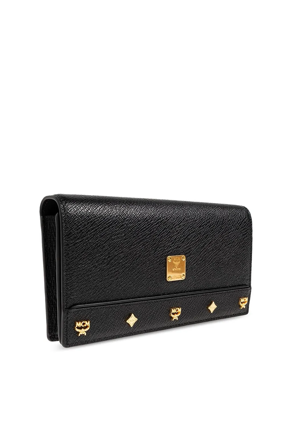 Mcm Studded Flap Wallet