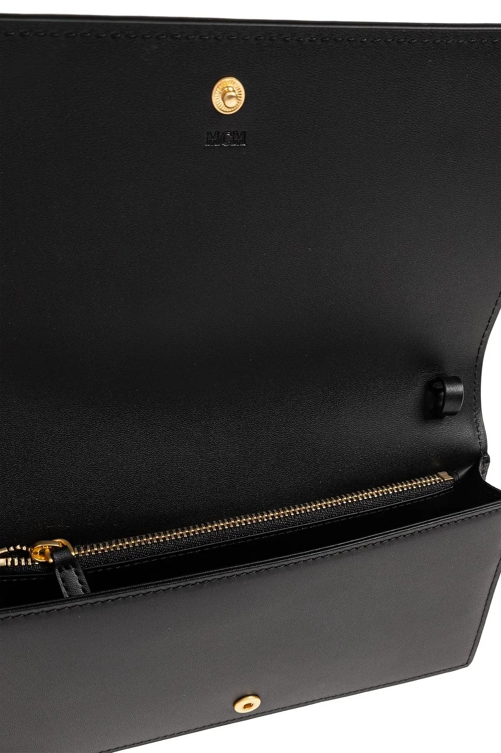 Mcm Studded Flap Wallet
