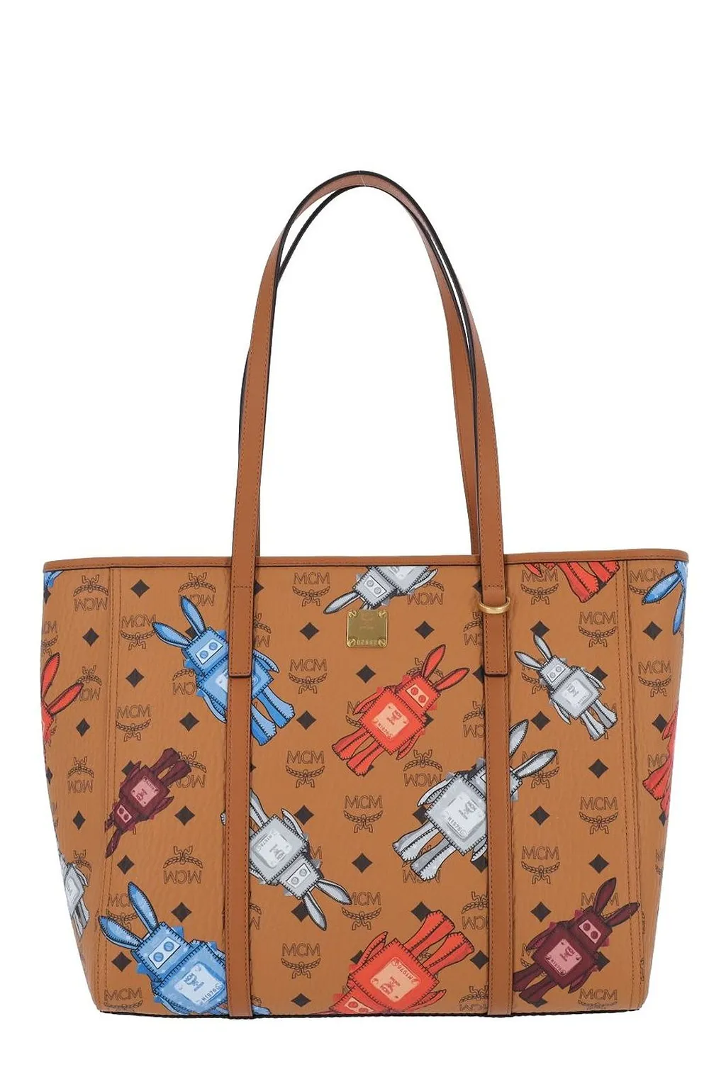 Mcm Toni Top-Zip Medium Shopper Bag