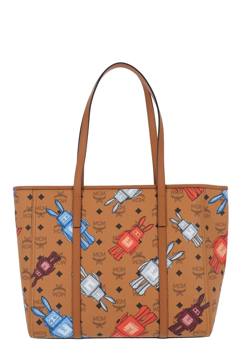 Mcm Toni Top-Zip Medium Shopper Bag