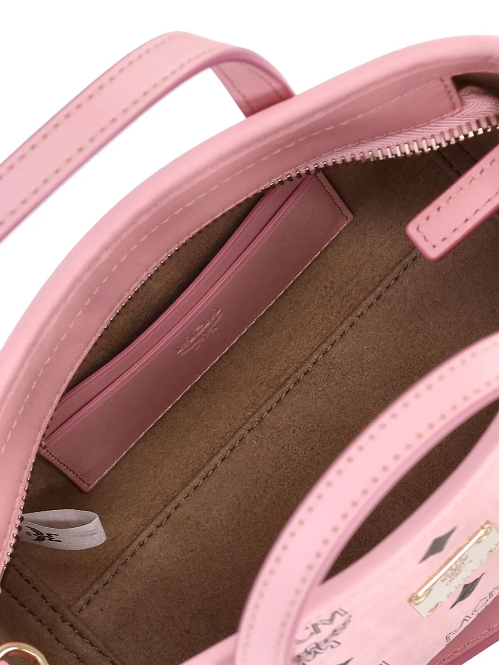 Mcm Toni Top-Zip Mini Shopper Bag