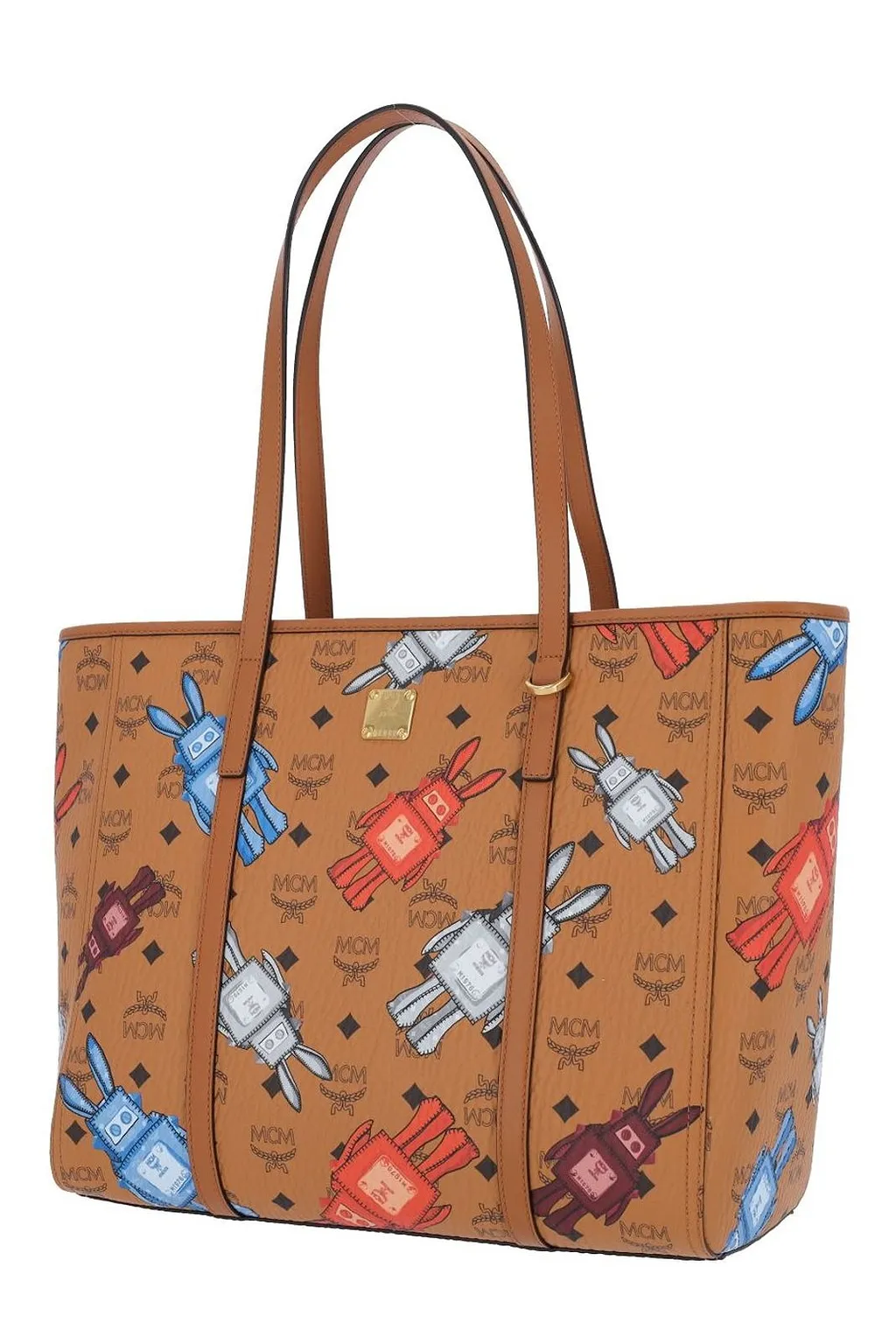 Mcm Toni Top-Zip Medium Shopper Bag