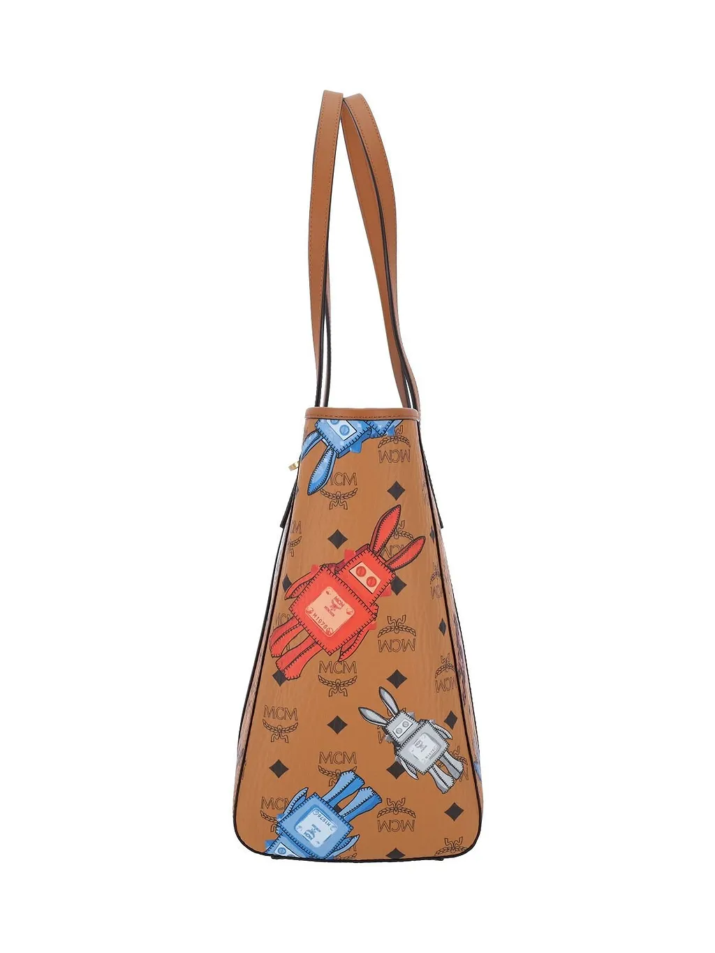 Mcm Toni Top-Zip Medium Shopper Bag
