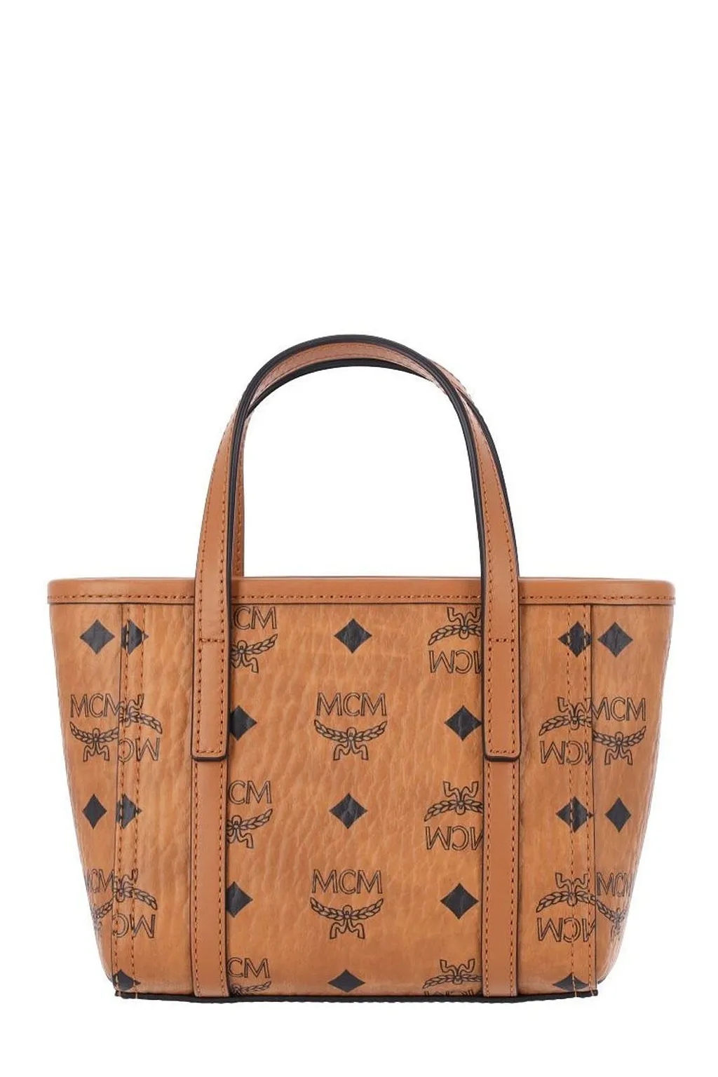 Mcm Toni Top-Zip Mini Shopper Bag