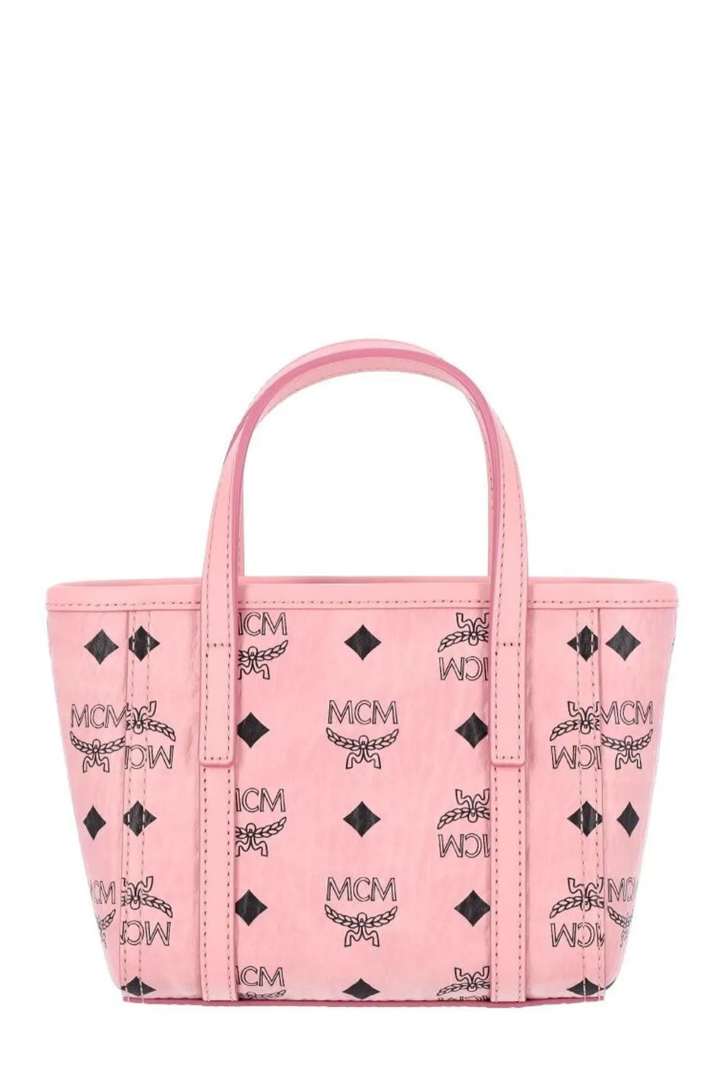 Mcm Toni Top-Zip Mini Shopper Bag