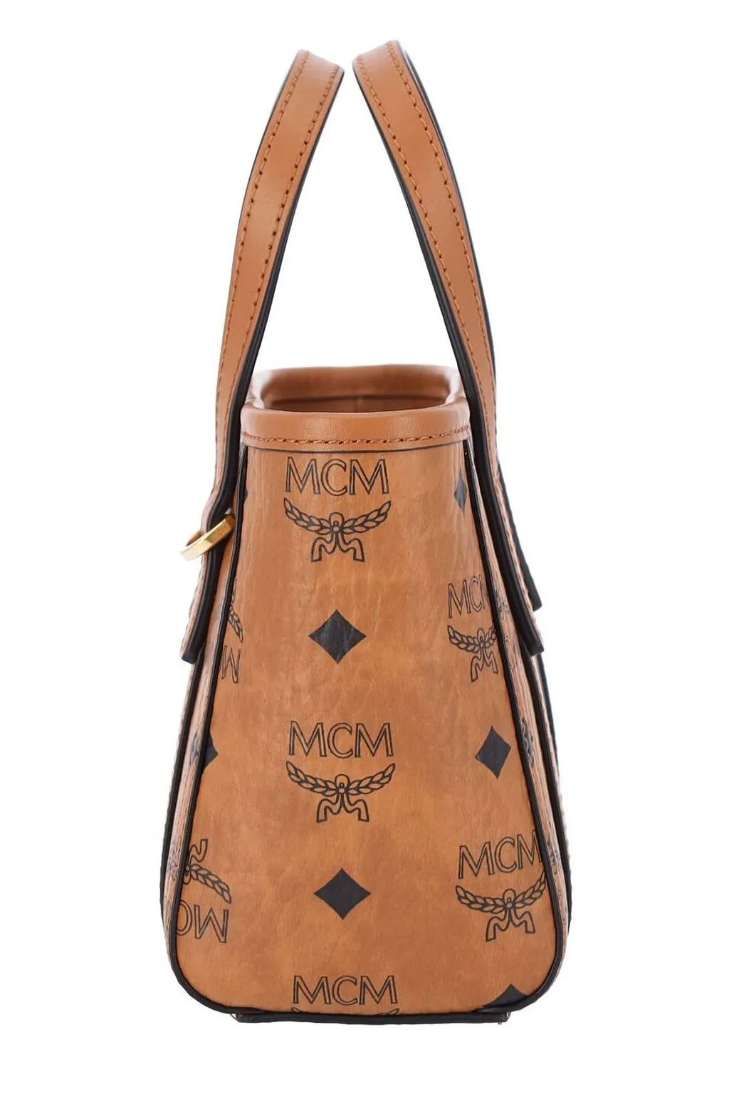 Mcm Toni Top-Zip Mini Shopper Bag