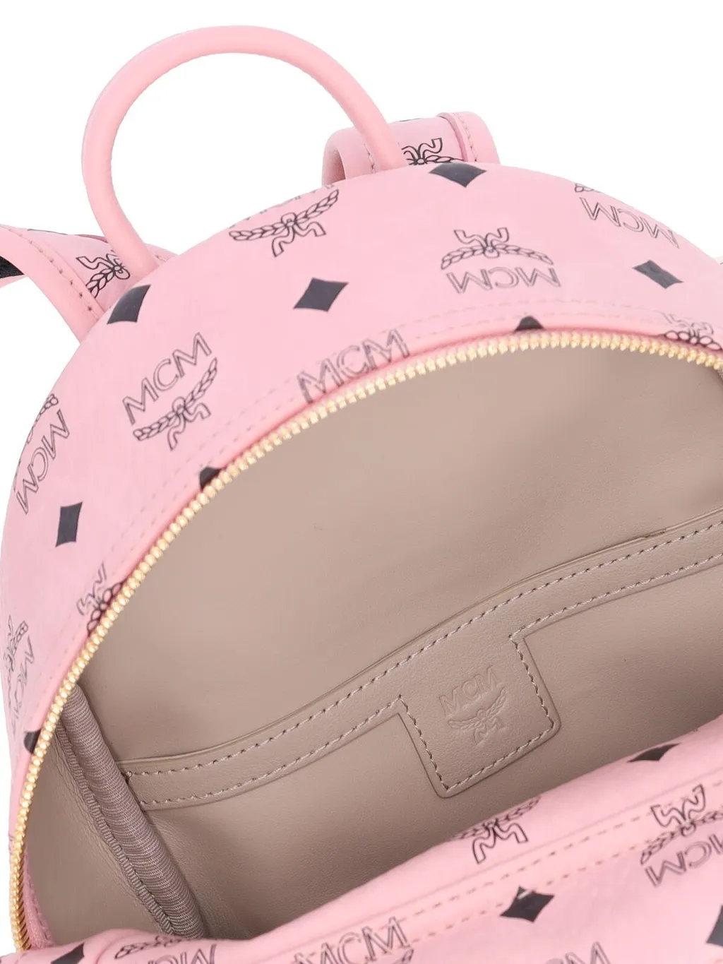 Mcm Visetos Studded Mini Backpack