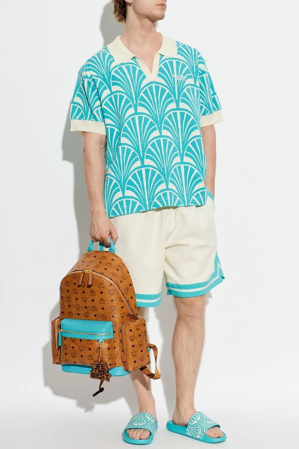 Mcm We The Best Patterned Polo Shirt