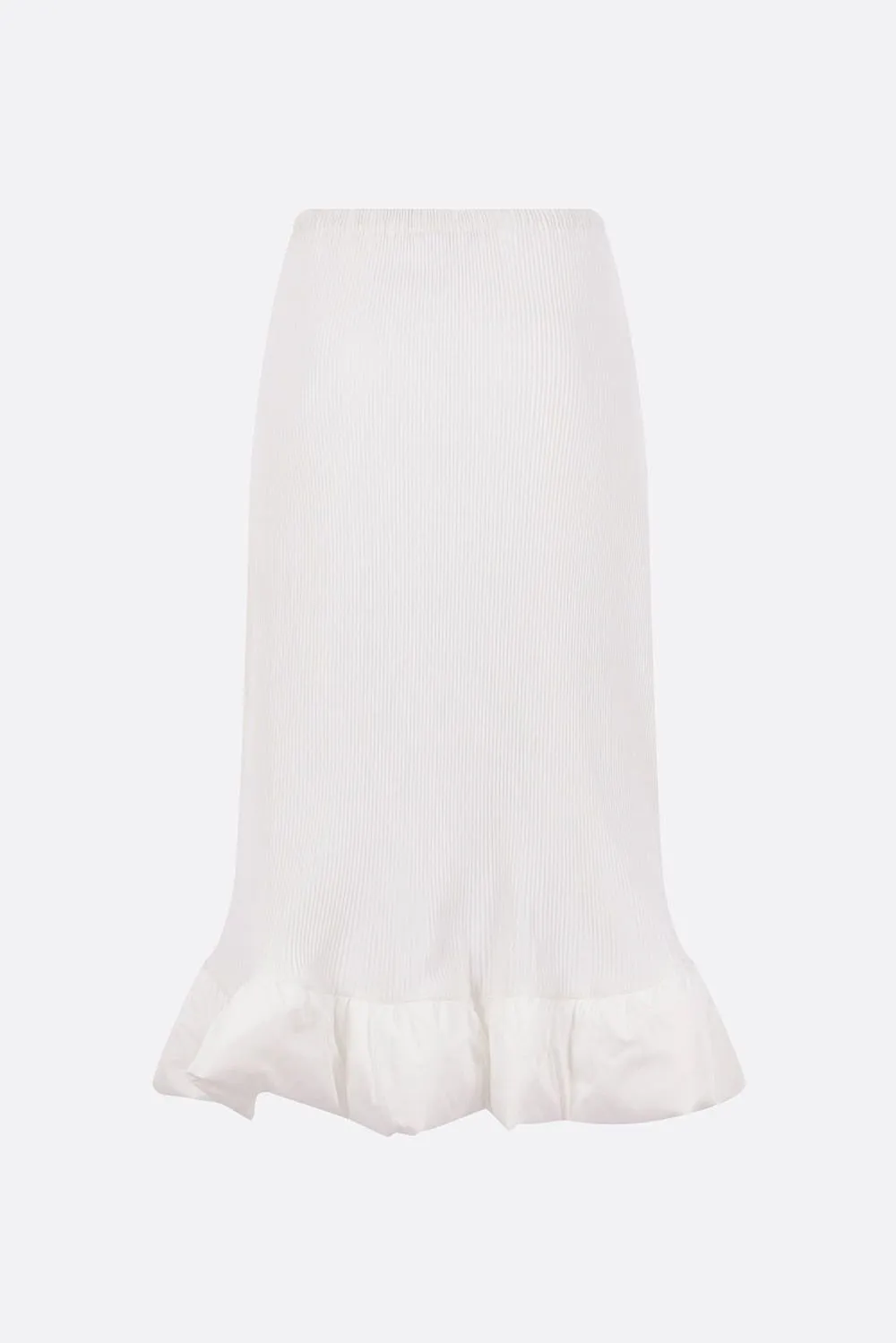 Plissé Ruffle Knitted Skirt