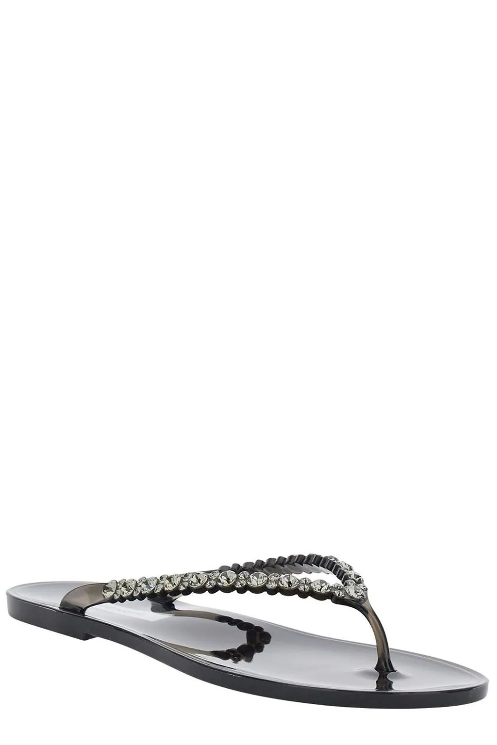 Menghi Berta Beaded Flip-Flop Sandals
