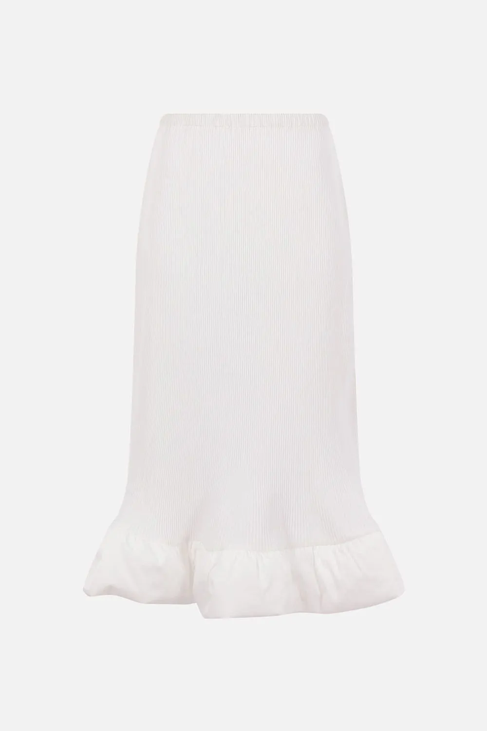 Plissé Ruffle Knitted Skirt