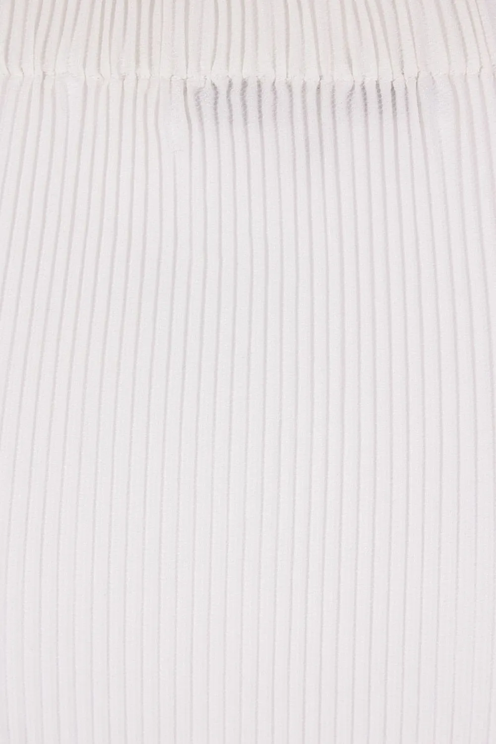 Plissé Ruffle Knitted Skirt