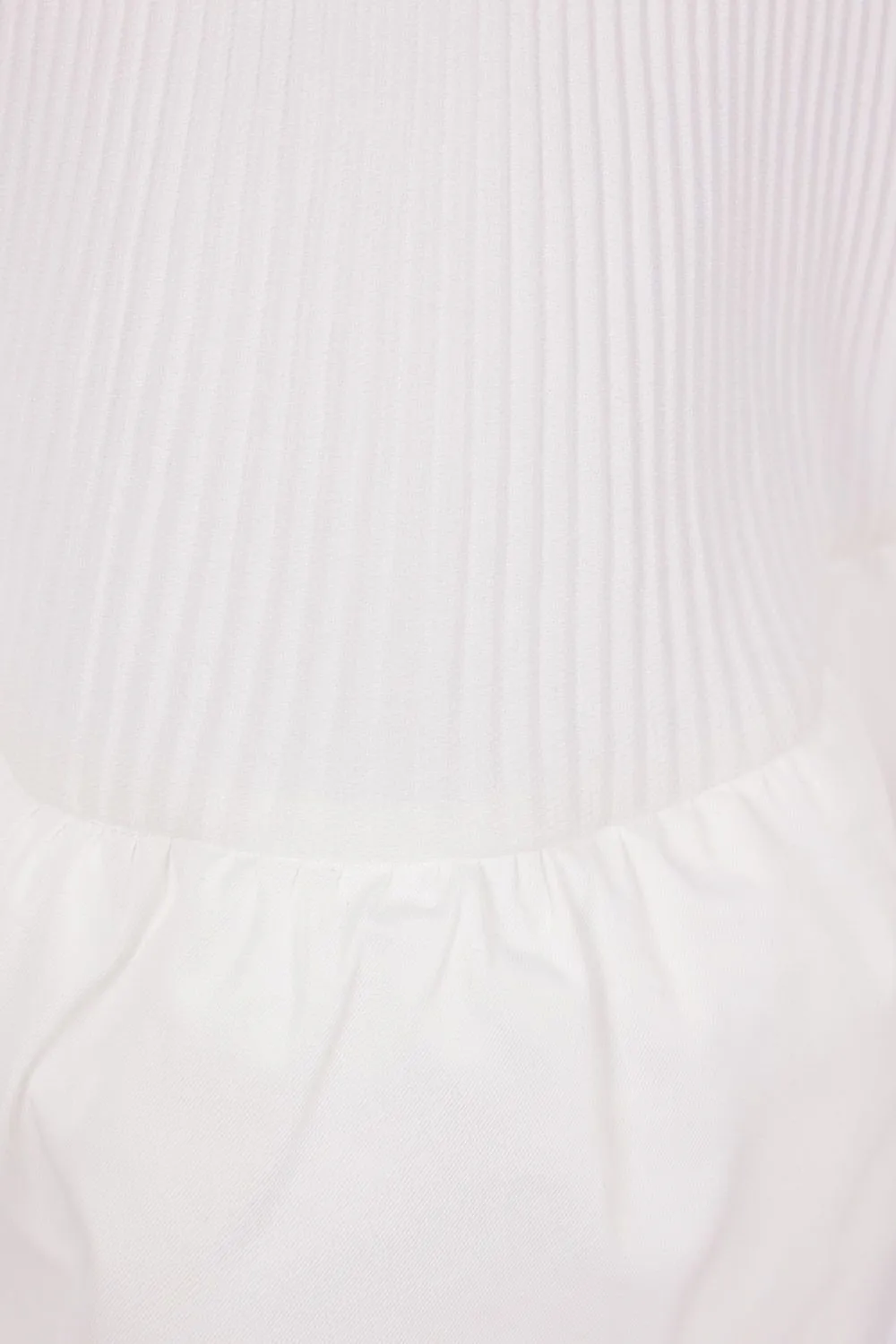Plissé Ruffle Knitted Skirt
