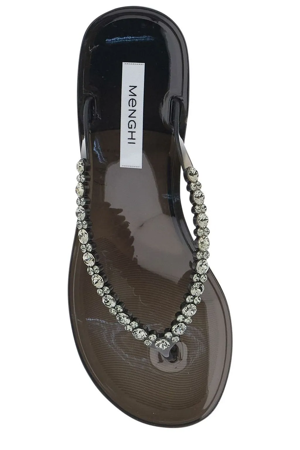 Menghi Berta Beaded Flip-Flop Sandals
