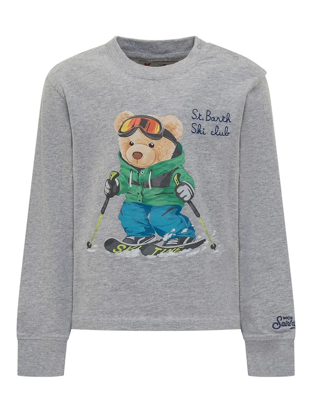 Kids Ski Bear Print Sweatshirt
