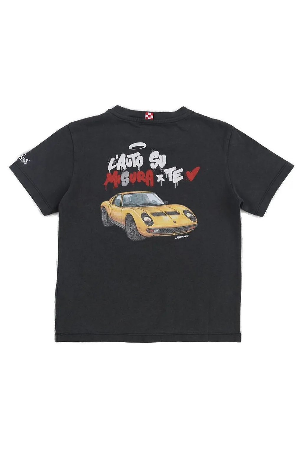 Mc2 Saint Barth Kids Slogan Printed Crewneck T-Shirt
