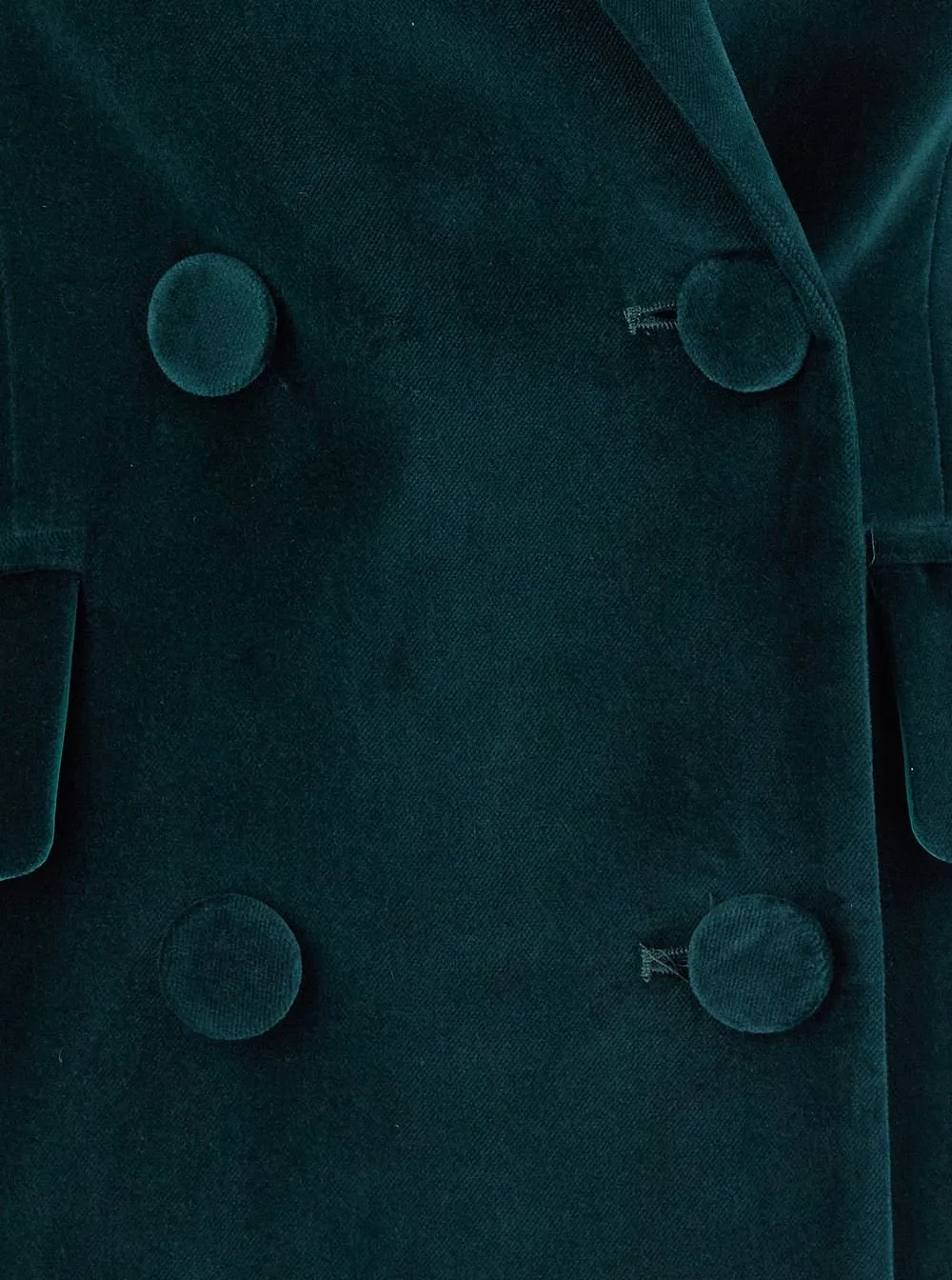 Merci Double-Breasted Velvet Jacket