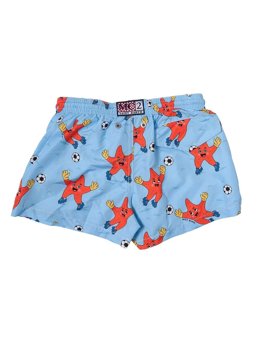 Mc2 Saint Barth Kids Starfish Printed Drawstring Swim Shorts