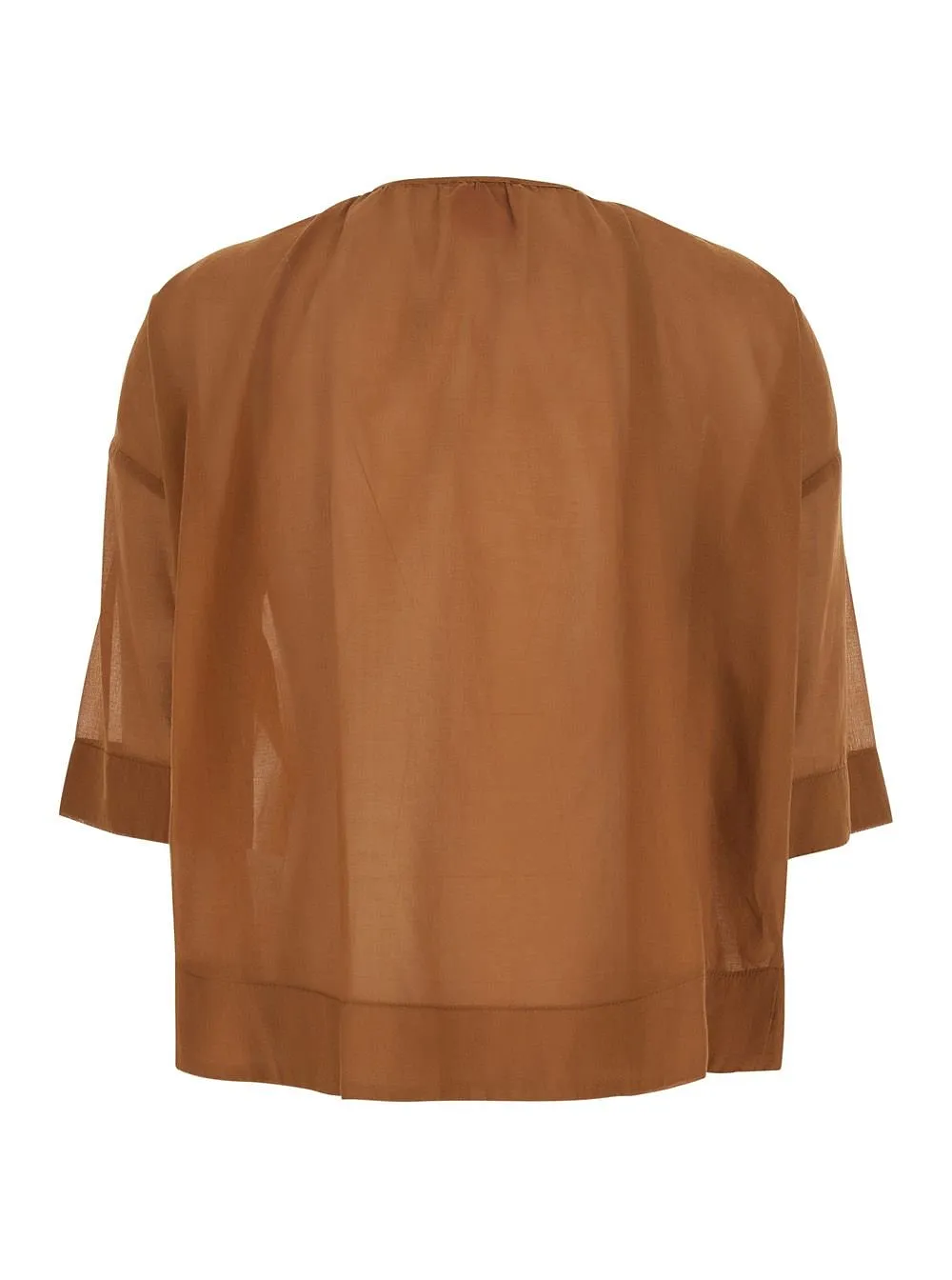Merci Pleated V-Neck Top