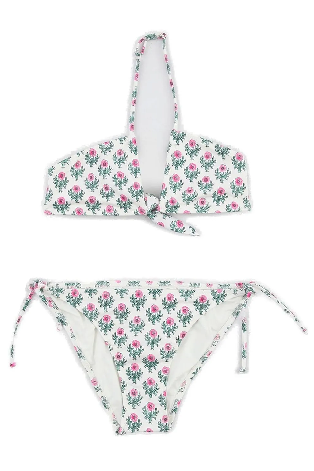 Mc2 Saint Barth Kids Floral Embroidered Bikini Set