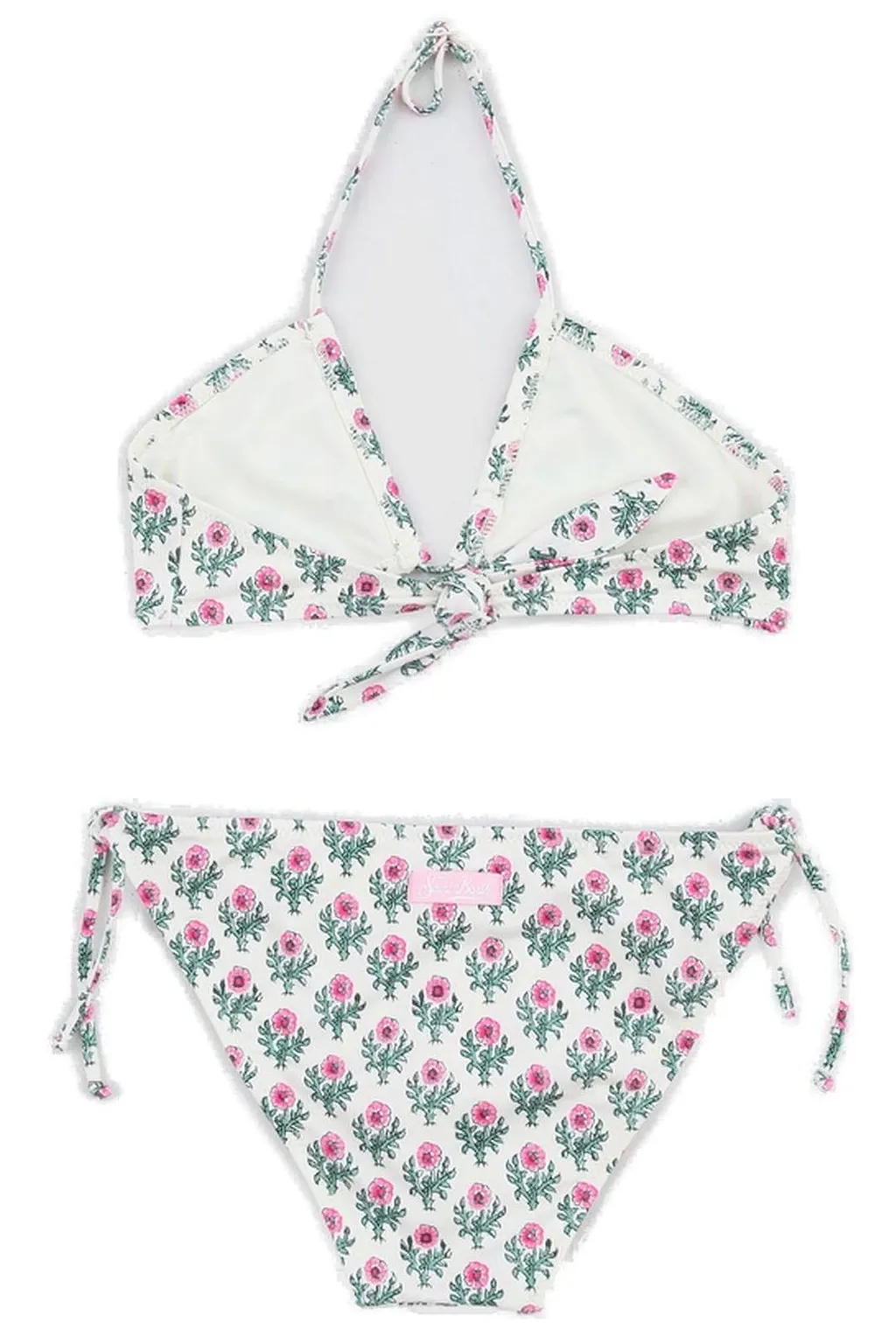 Mc2 Saint Barth Kids Floral Embroidered Bikini Set
