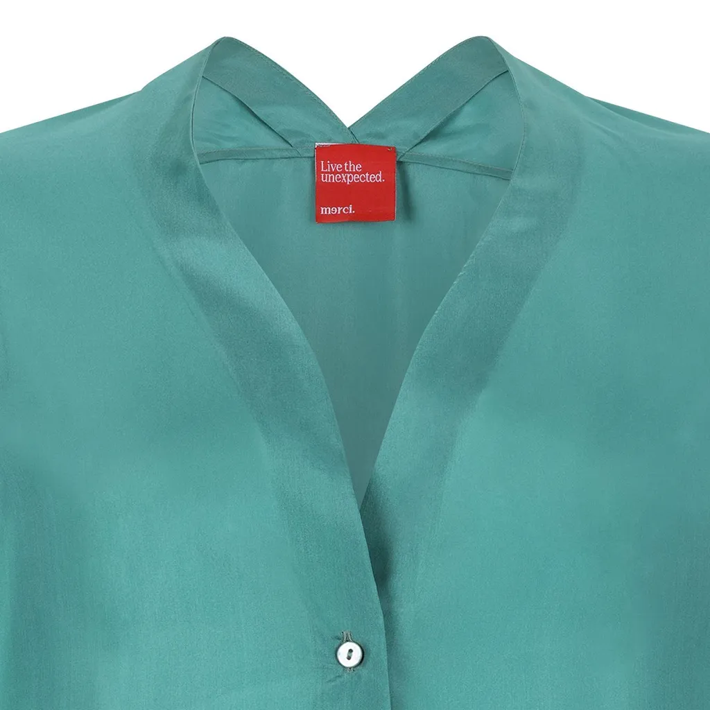 Merci V-Neck Button Tops