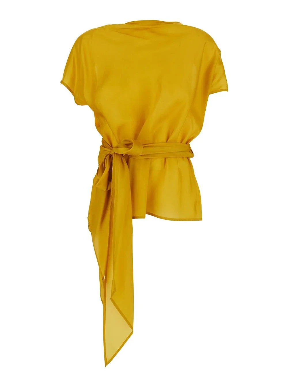 Merci Wrap Belted Top