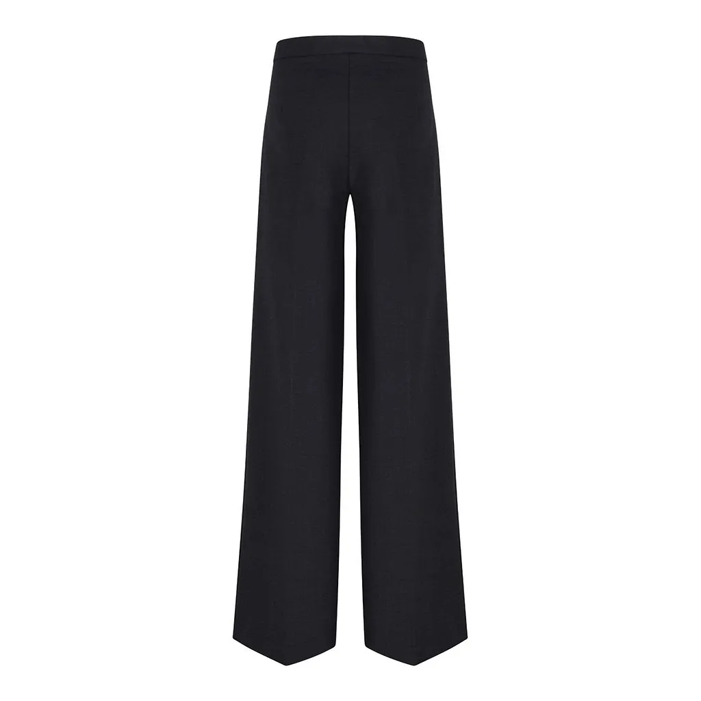 Merci Wide-Leg Pleated Trousers