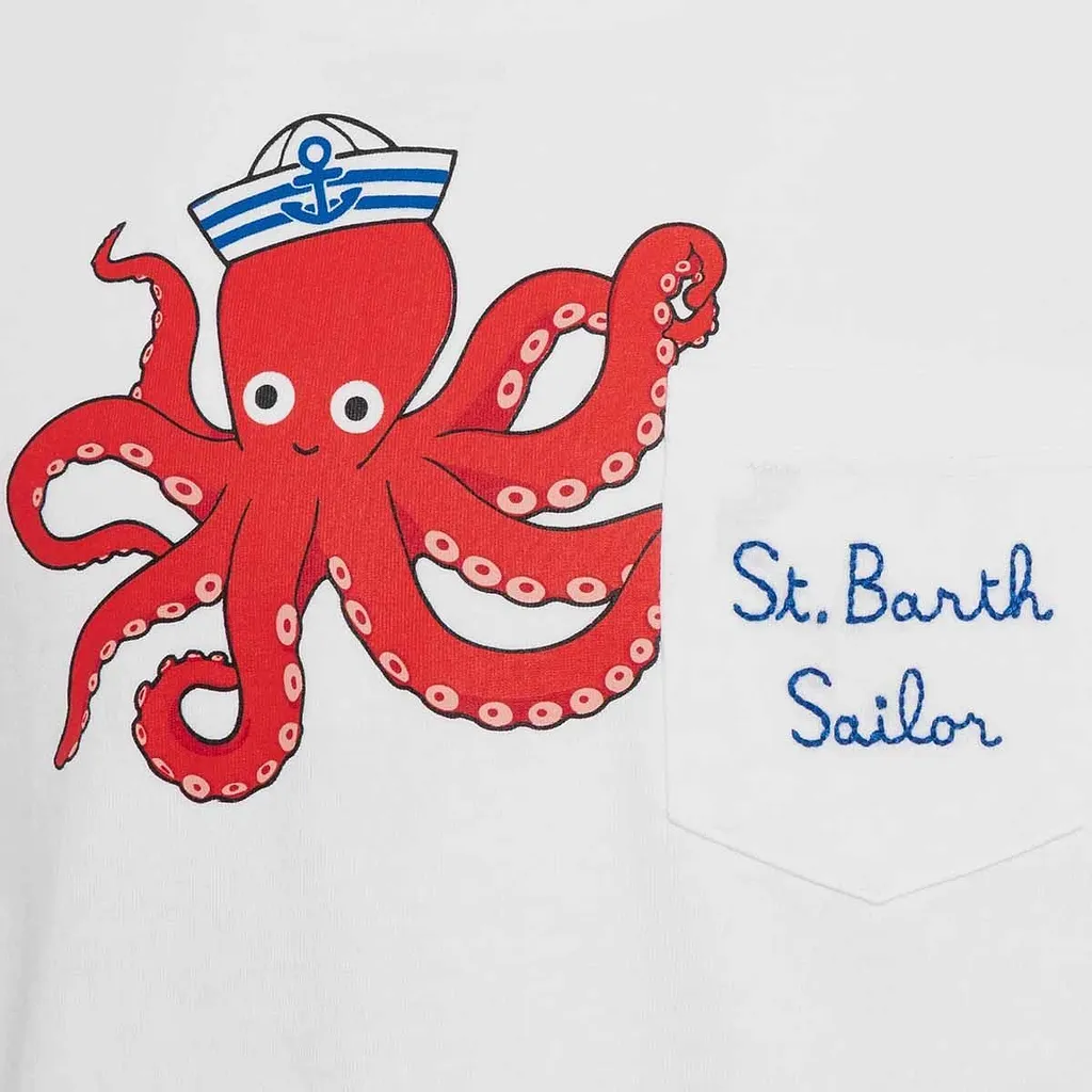 Mc2 Saint Barth Kids Graphic Printed Crewneck T-Shirt