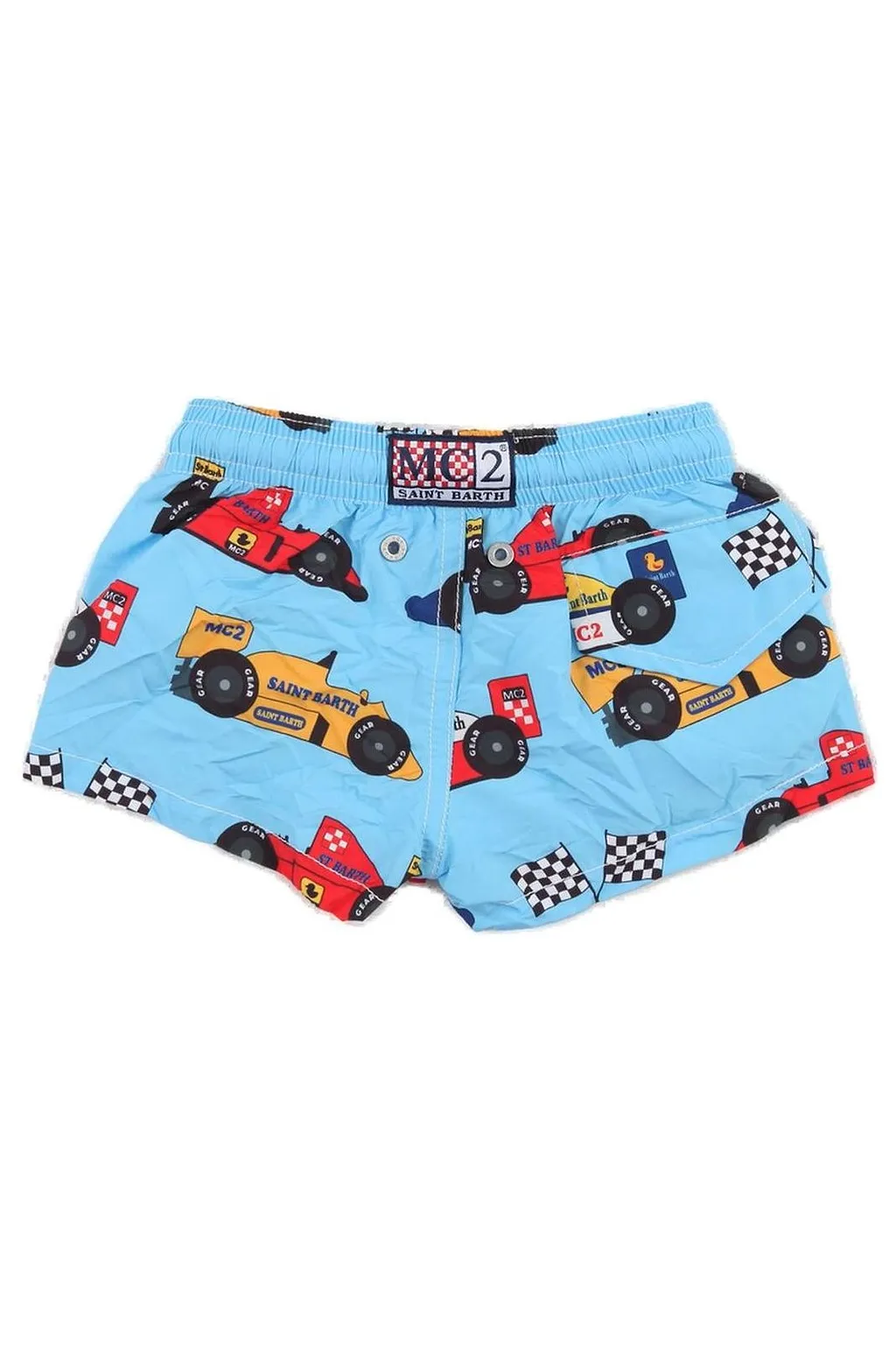 Mc2 Saint Barth Kids Graphic Printed Drawstring Swim Shorts