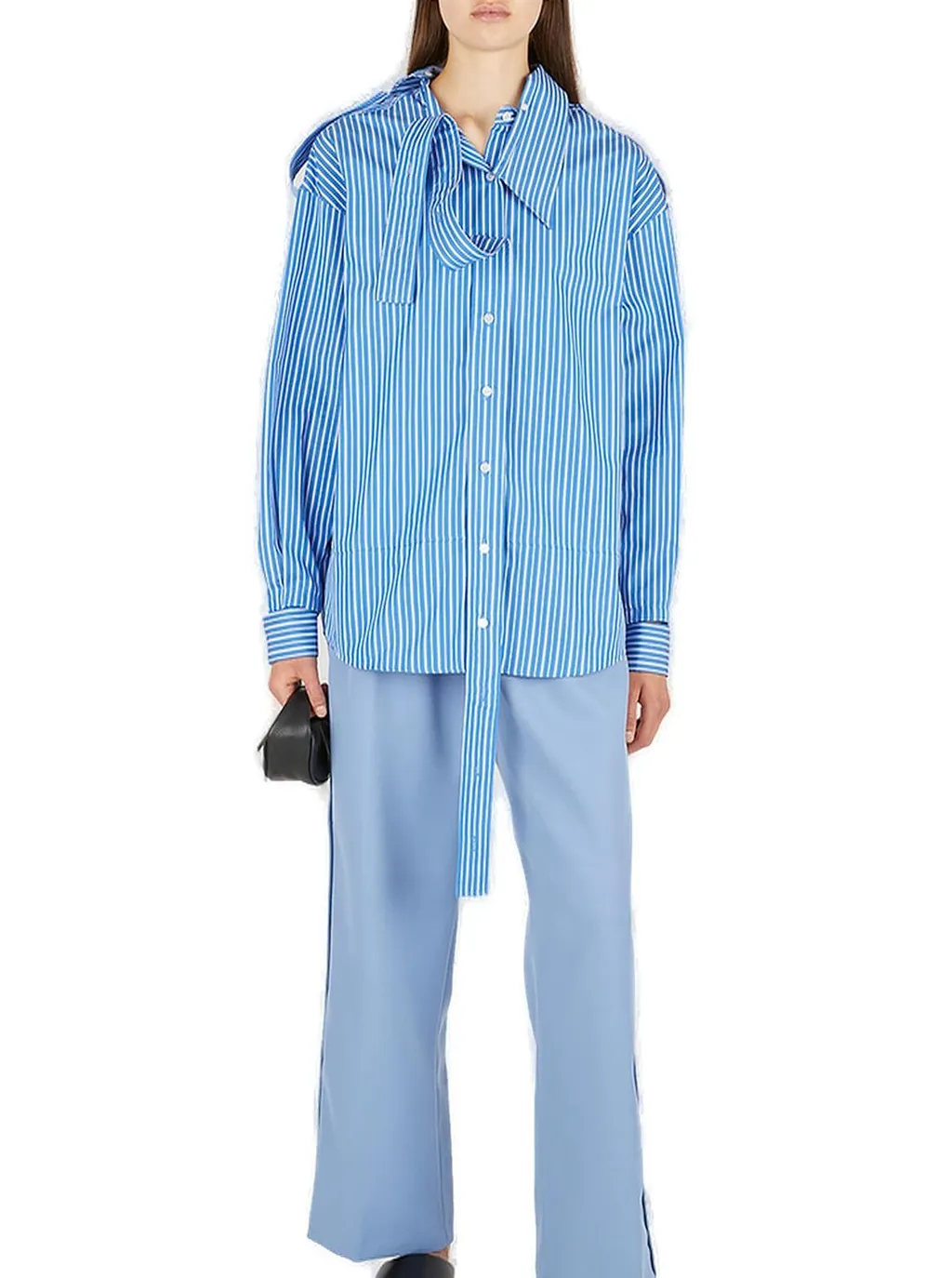 Pleated High-Rise Pants