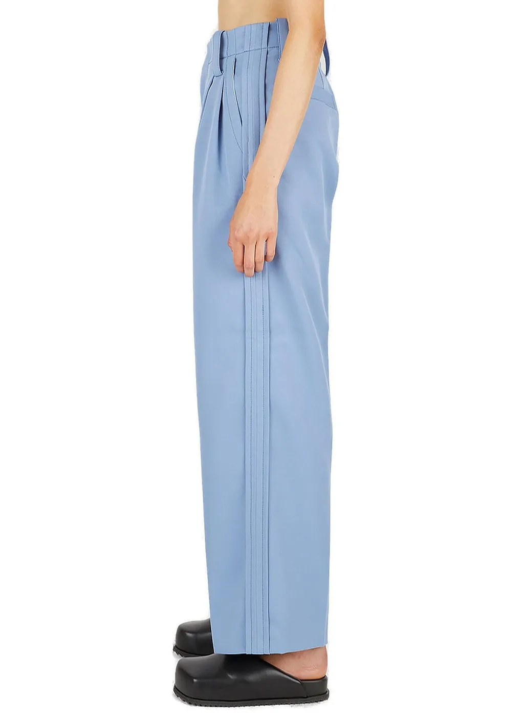 Pleated High-Rise Pants