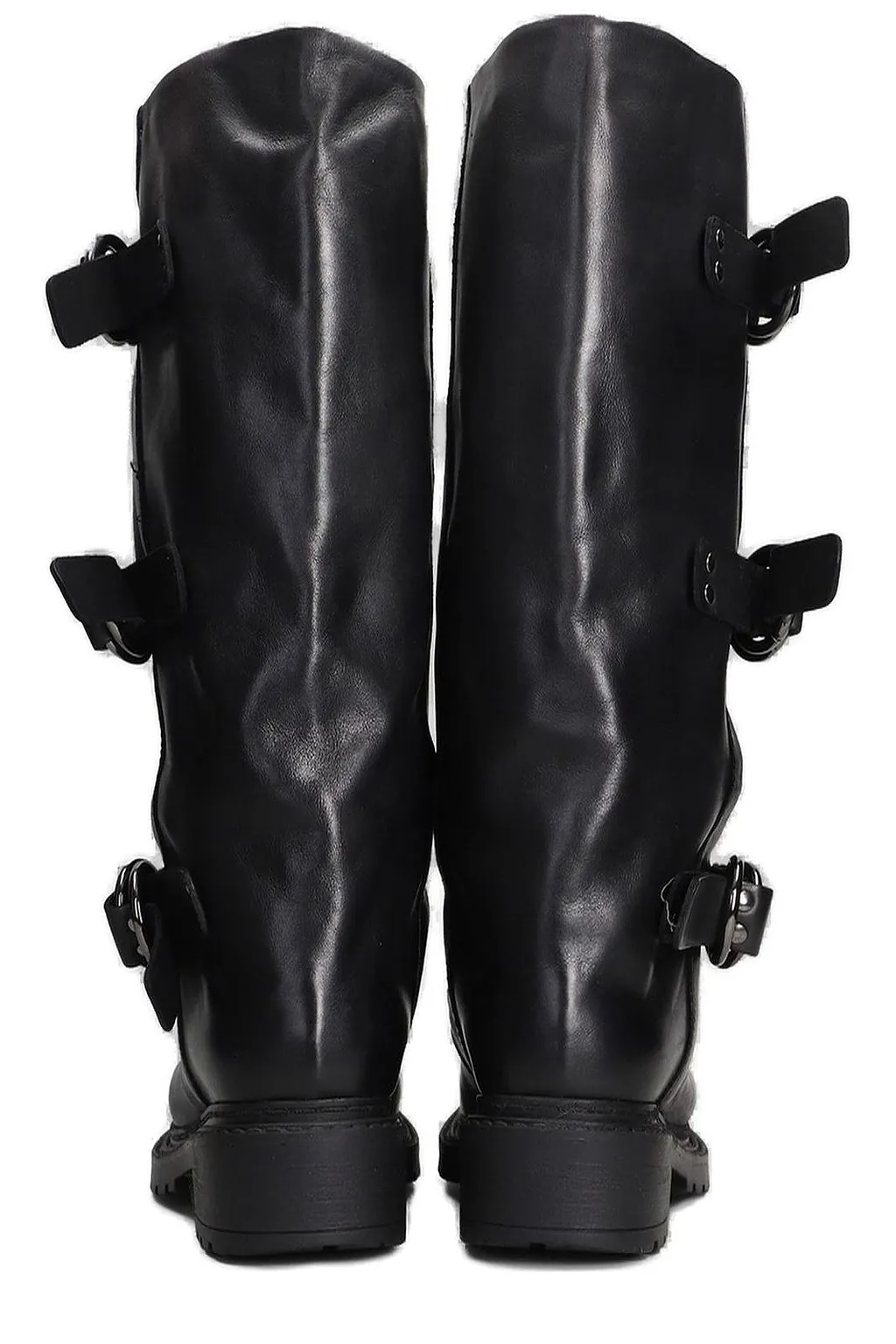 Metisse Buckled Block Heeled Boots