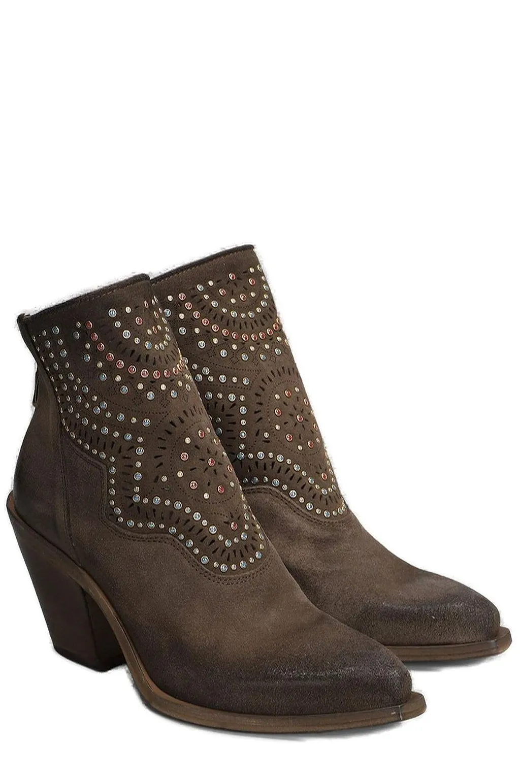 Metisse Embellished Ankle Boots