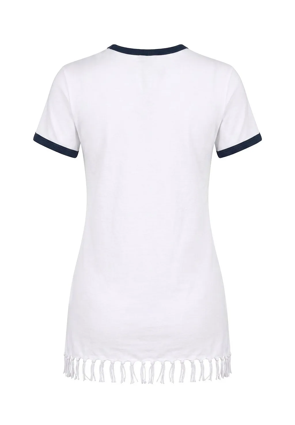 Logo Detailed Fringed Dress