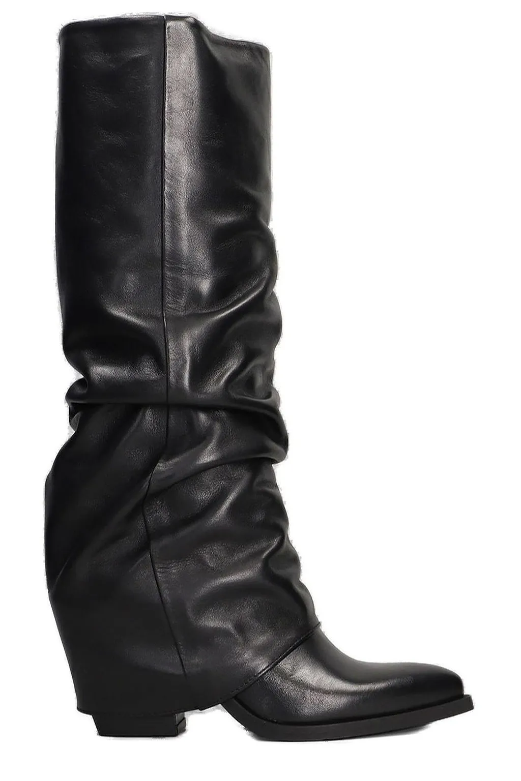 Metisse Slouchy Pointed-Toe Slip-On Boots