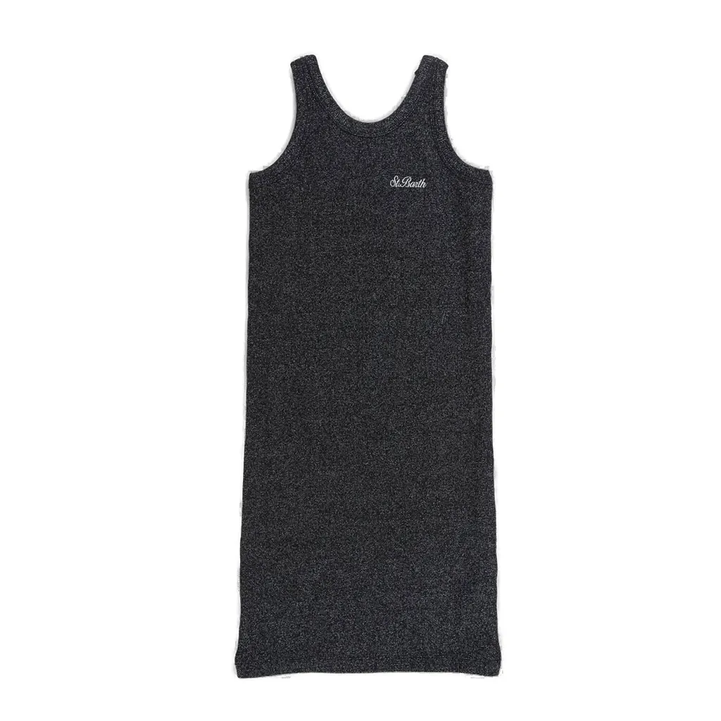 Logo Detailed Sleeveless Dress