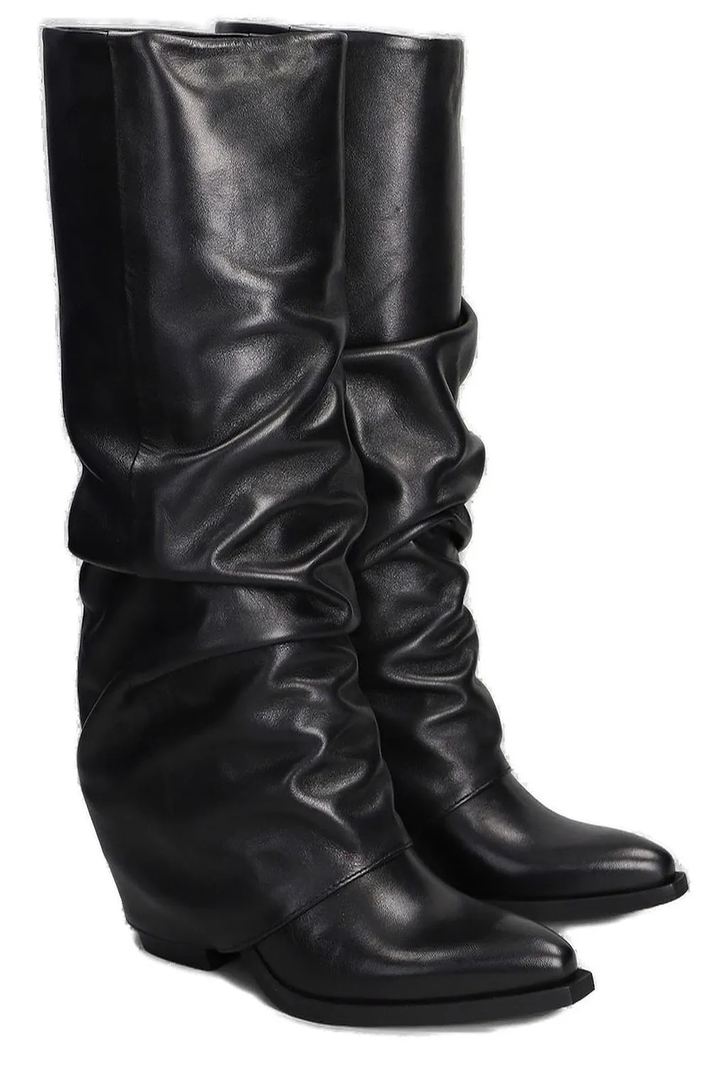 Metisse Slouchy Pointed-Toe Slip-On Boots