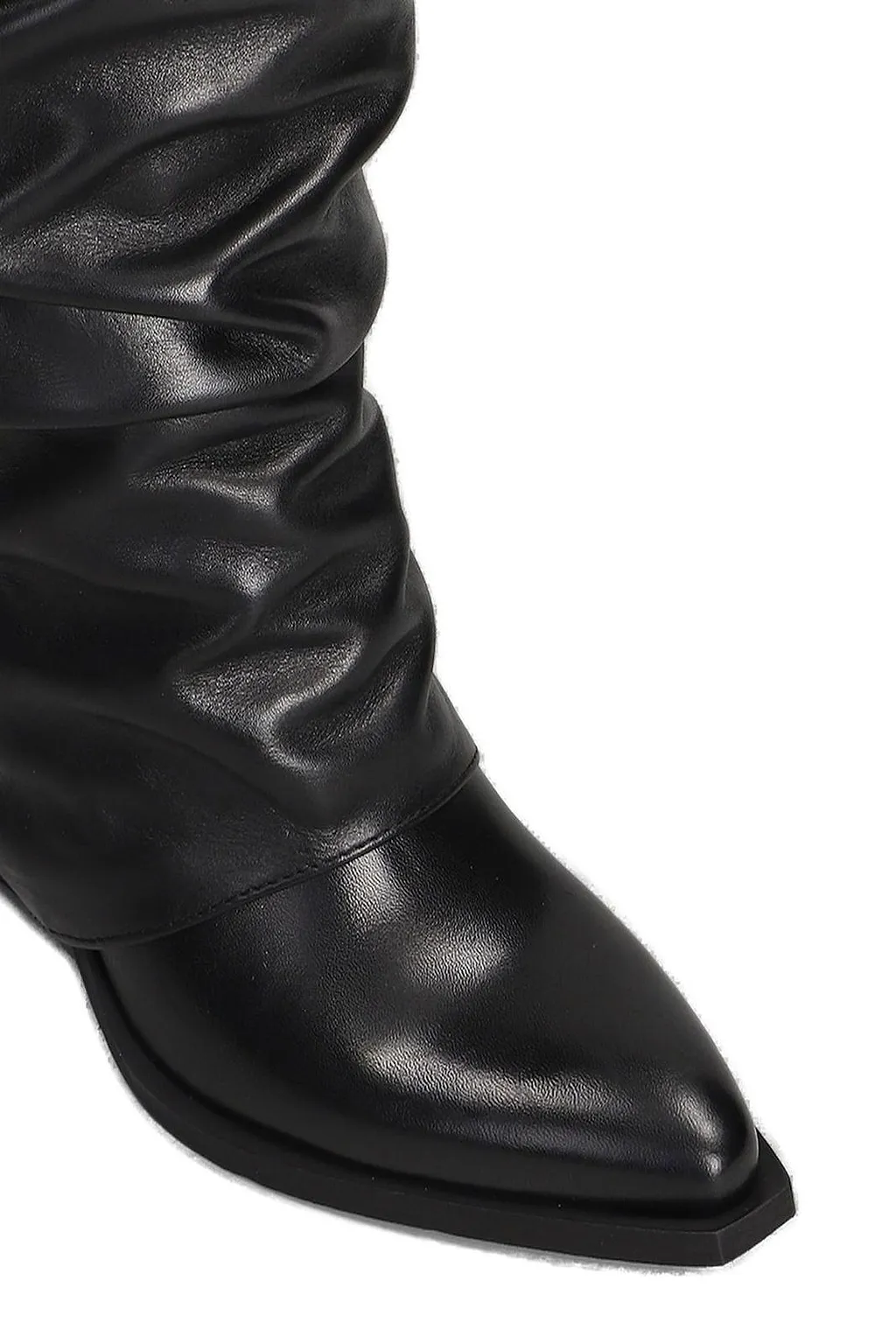 Metisse Slouchy Pointed-Toe Slip-On Boots