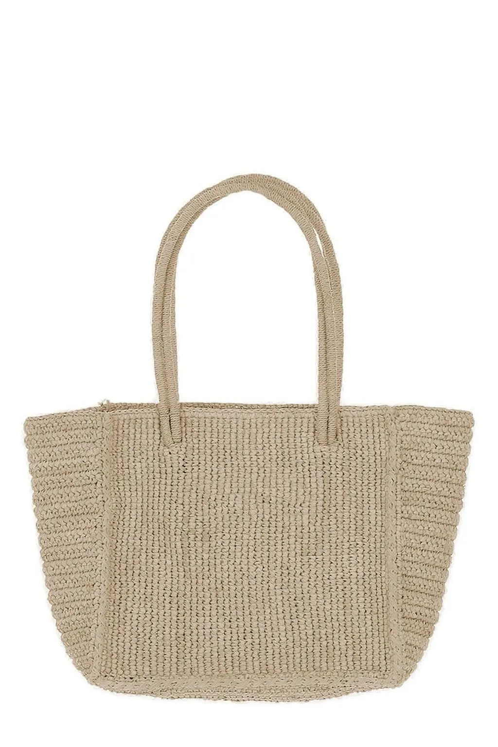 Logo-Embroidered Woven Tote Bag