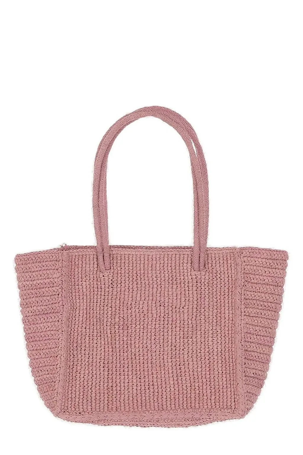 Logo-Embroidered Woven Tote Bag