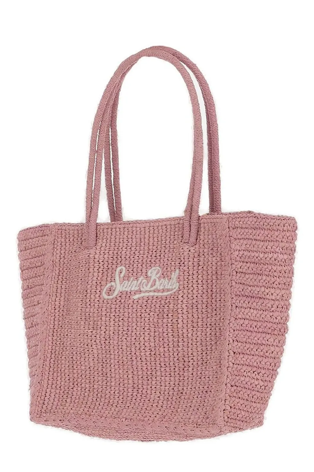 Logo-Embroidered Woven Tote Bag