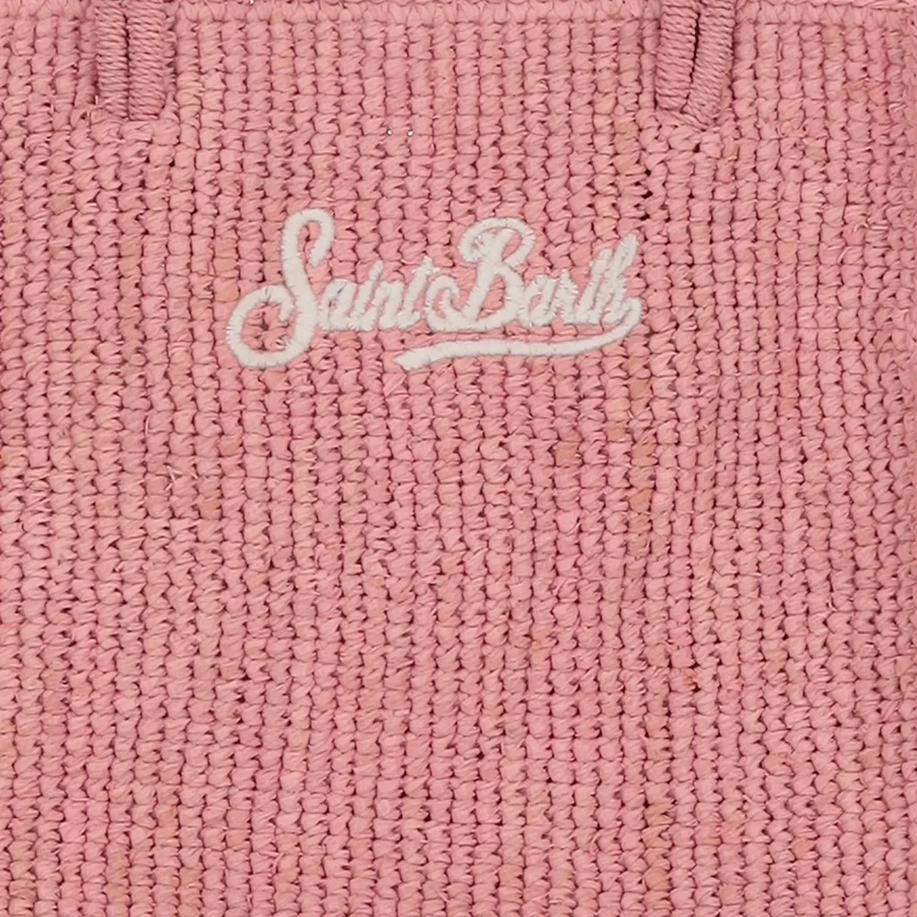 Logo-Embroidered Woven Tote Bag
